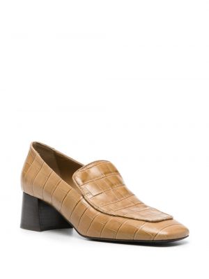 Nahast loafer-kingad Toteme pruun