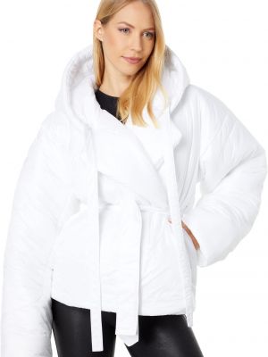 Спальный мешок с капюшоном, пальто короткое Norma Kamali белый