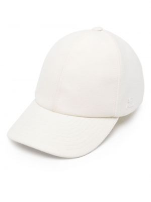 Kepurė su snapeliu Courreges balta