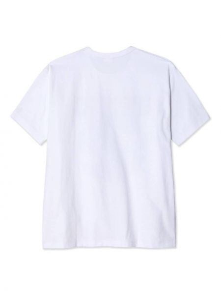 Raštuotas medvilninis marškinėliai Junya Watanabe Man balta
