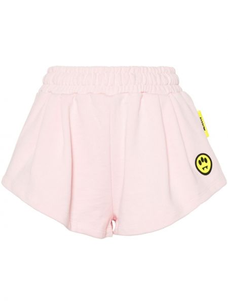 Pantaloni scurți din bumbac cu imagine Barrow roz