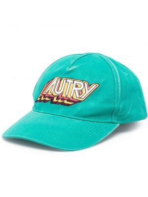 Памучна шапка с козирки Autry зелено