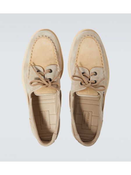 Pantofi loafer din piele de căprioară John Lobb