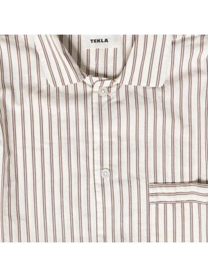 Camisa de algodón Tekla beige