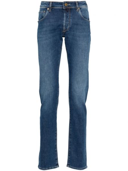 Jeans skinny slim Incotex bleu