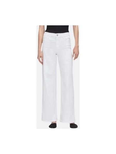 Pantalones de algodón Frame blanco