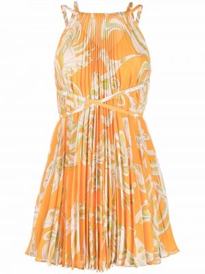 Trykt dress Pucci oransje