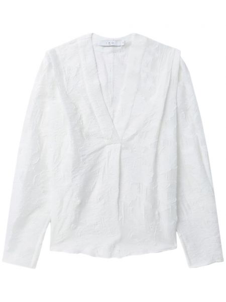 Блуза с v-образно деколте Iro бяло