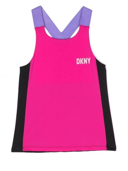 Printti toppi tytöille Dkny Kids pinkki