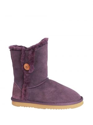 Кружевные кожаные ботинки на пуговицах Eastern Counties Leather фиолетовые