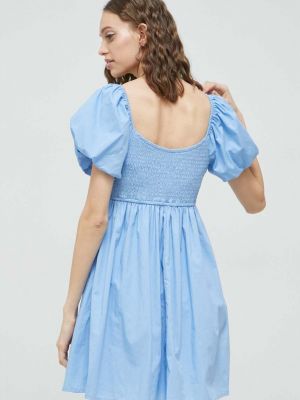 Mini šaty Hollister Co. modré