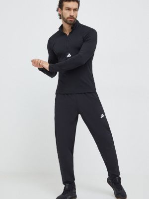 Tricou cu mânecă lungă cu mâneci lungi Adidas Performance negru