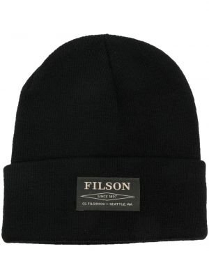 Плетена шапка Filson черно