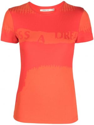 Вълнена тениска Paloma Wool оранжево