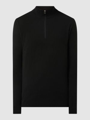 Dzianinowa bluza ze stójką Selected Homme czarna
