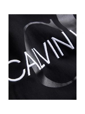 Pantalones de chándal de algodón Calvin Klein negro