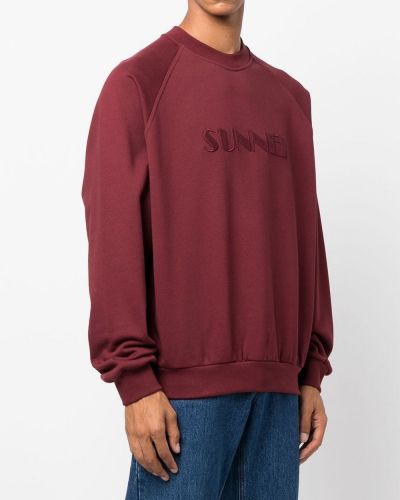 Sweatshirt mit print Sunnei rot
