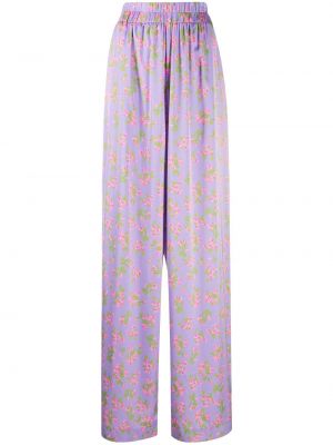 Pantalones de flores con estampado Natasha Zinko violeta