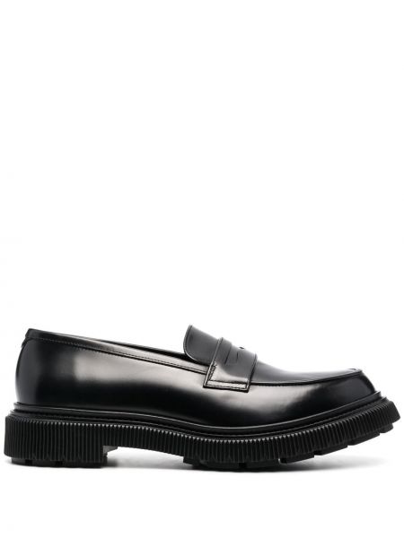 Skinn loafers Adieu Paris svart