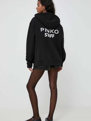 Mikina s kapucí Pinko černá