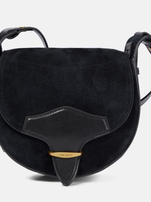 Велурени чанта през рамо Isabel Marant черно