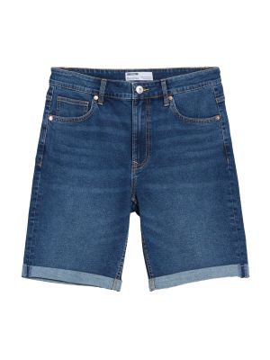 Shorts en jean Bershka bleu