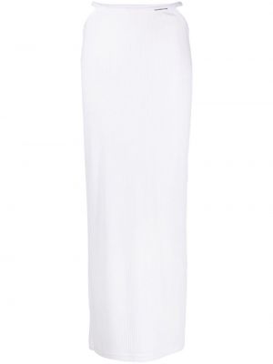 Bavlnená dlhá sukňa Alexander Wang biela