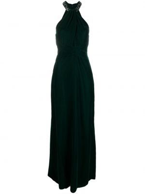 Sametové koktejlové šaty Lauren Ralph Lauren zelené