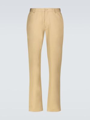 Pantalones chinos de algodón Burberry beige