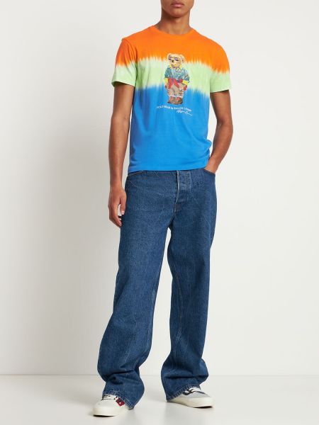 Batikované bavlněné tričko Polo Ralph Lauren
