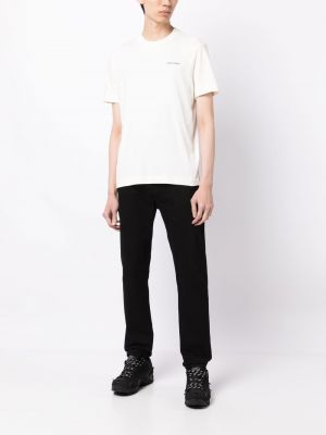 Kokvilnas t-krekls ar apdruku Calvin Klein balts