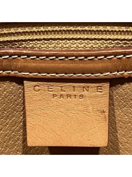 Bolso shopper de cuero retro Celine Vintage marrón