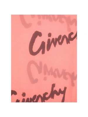 Jedwabna szal Givenchy pomarańczowa