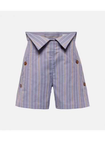 Shorts taille haute en coton Vivienne Westwood violet