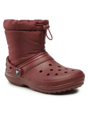 Ботинки Crocs бордовые