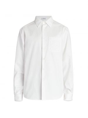 Хлопковая рубашка Loewe белая