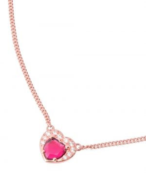 Z růžového zlata náhrdelník se srdcovým vzorem Dodo