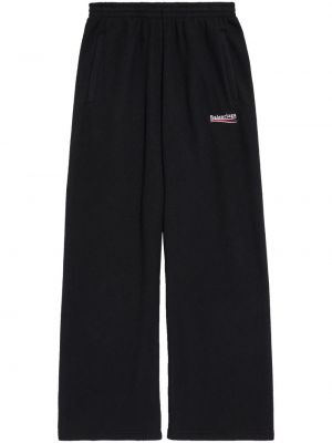 Спортни панталони бродирани Balenciaga черно