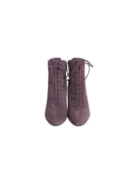 Retro botas de agua de cuero Prada Vintage violeta