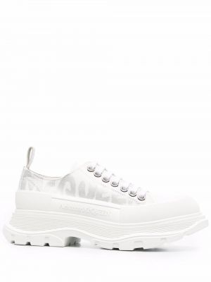 Trykt sneakers Alexander Mcqueen hvit