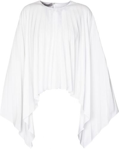 Памучна блуза Valentino бяло