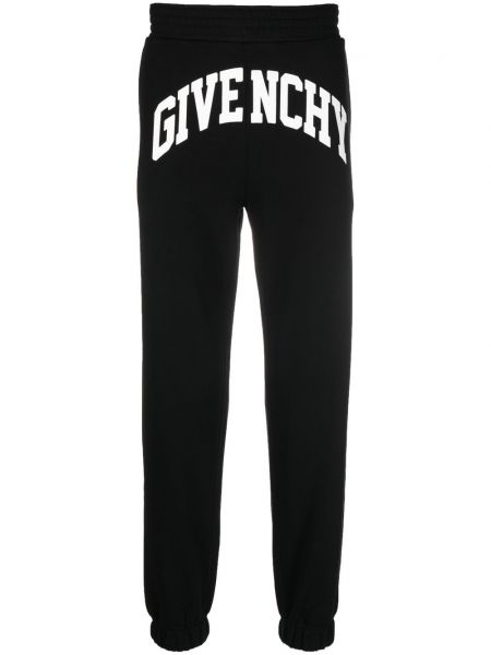 Kokvilnas treniņtērpa bikses ar apdruku Givenchy