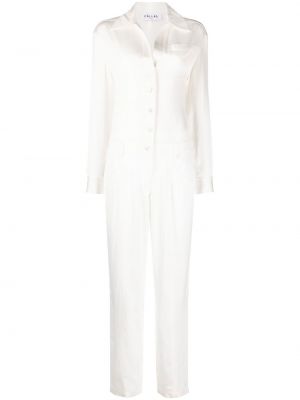Σατέν ολόσωμη φόρμα Câllas Milano λευκό