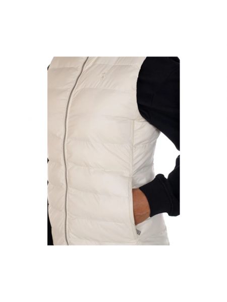Chaleco sin mangas con cremallera con bolsillos Ralph Lauren blanco