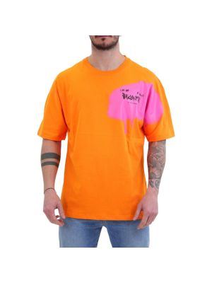 Majica kratki rukavi Disclaimer narančasta