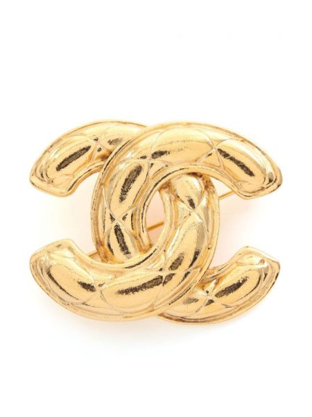 Brosa matlasate Chanel Pre-owned auriu