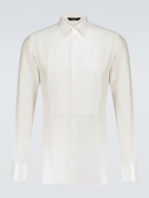 Jedwabna koszula Dolce&gabbana biała
