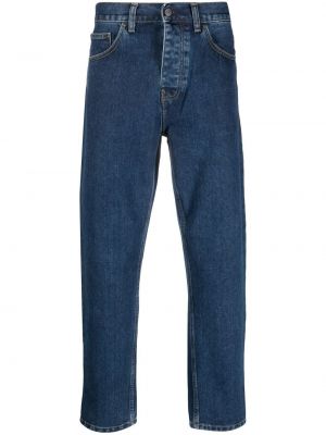 Bavlnené džínsy s rovným strihom Carhartt Wip modrá