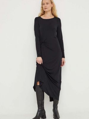 Sukienka długa dopasowana Bruuns Bazaar czarna