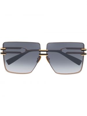 Oversize sonnenbrille mit print Balmain Eyewear gold